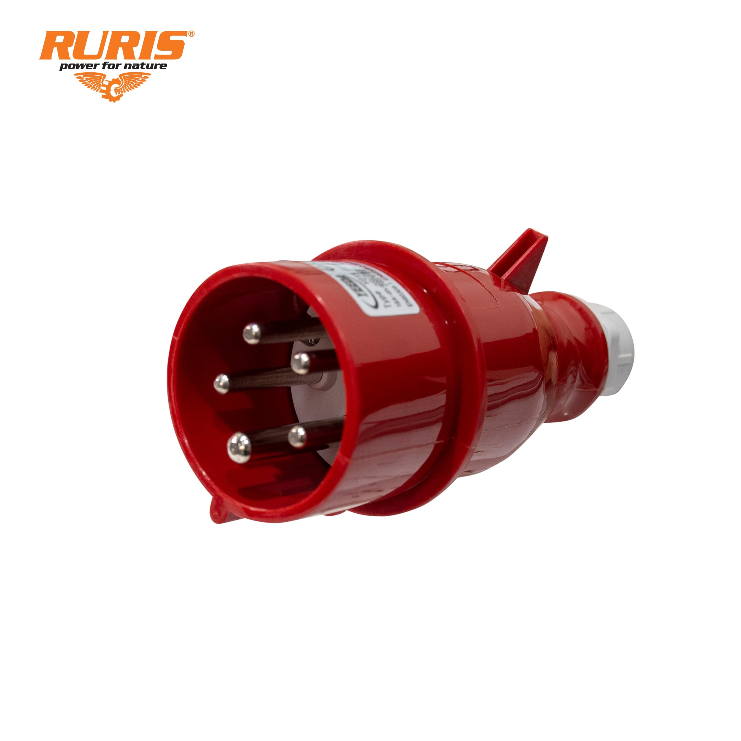 RURIS VULCANO 500 5kW, 3 livelli di riscaldamento, 411 m³/h, Termostato integrato, IPX4, 380-400V, per officina, garage, cantiere