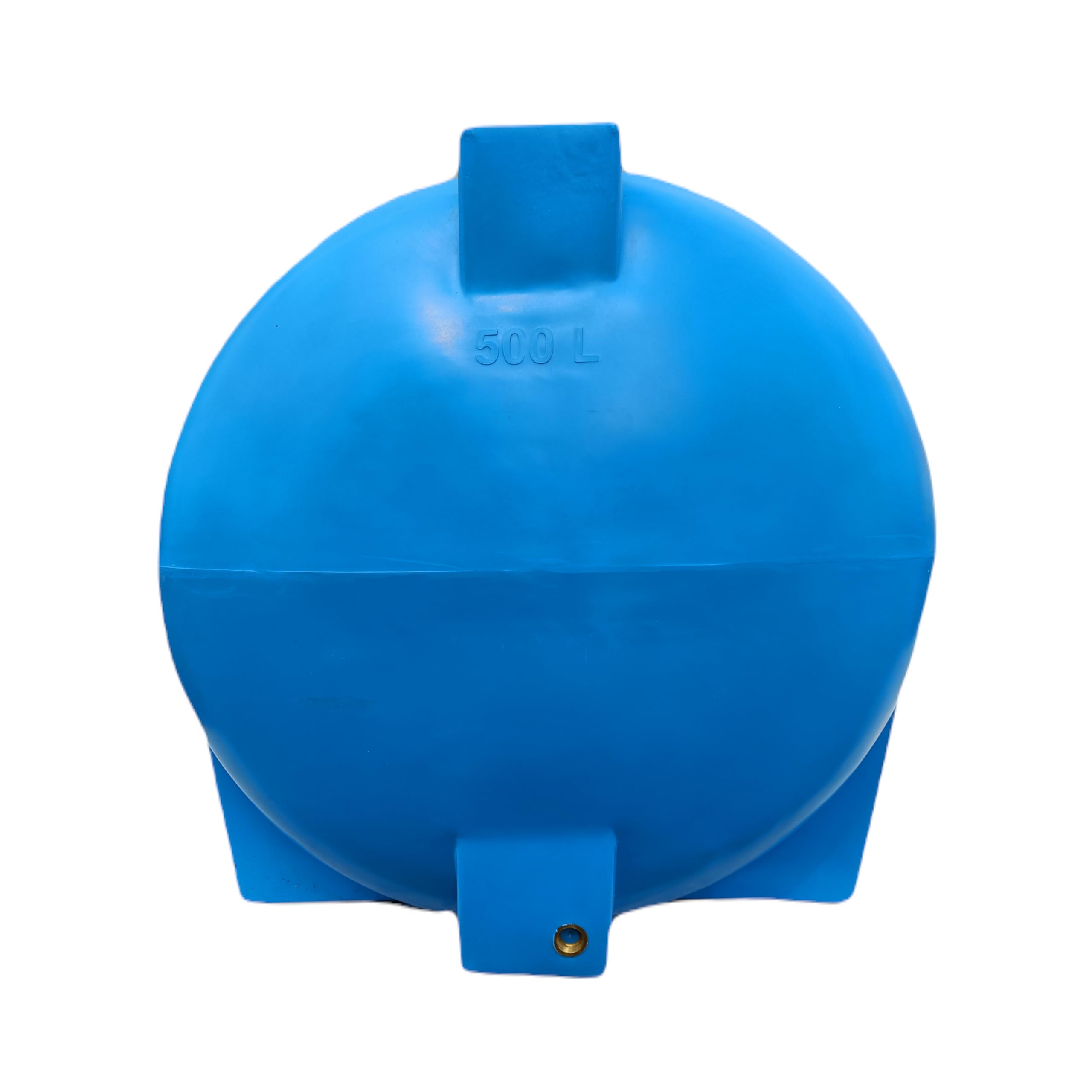 Varile Depósito de Agua Potable de 500 L, sin bisfenol A, Rosca de latón integrada de 3/4", Apto para Alimentos, Horizontal