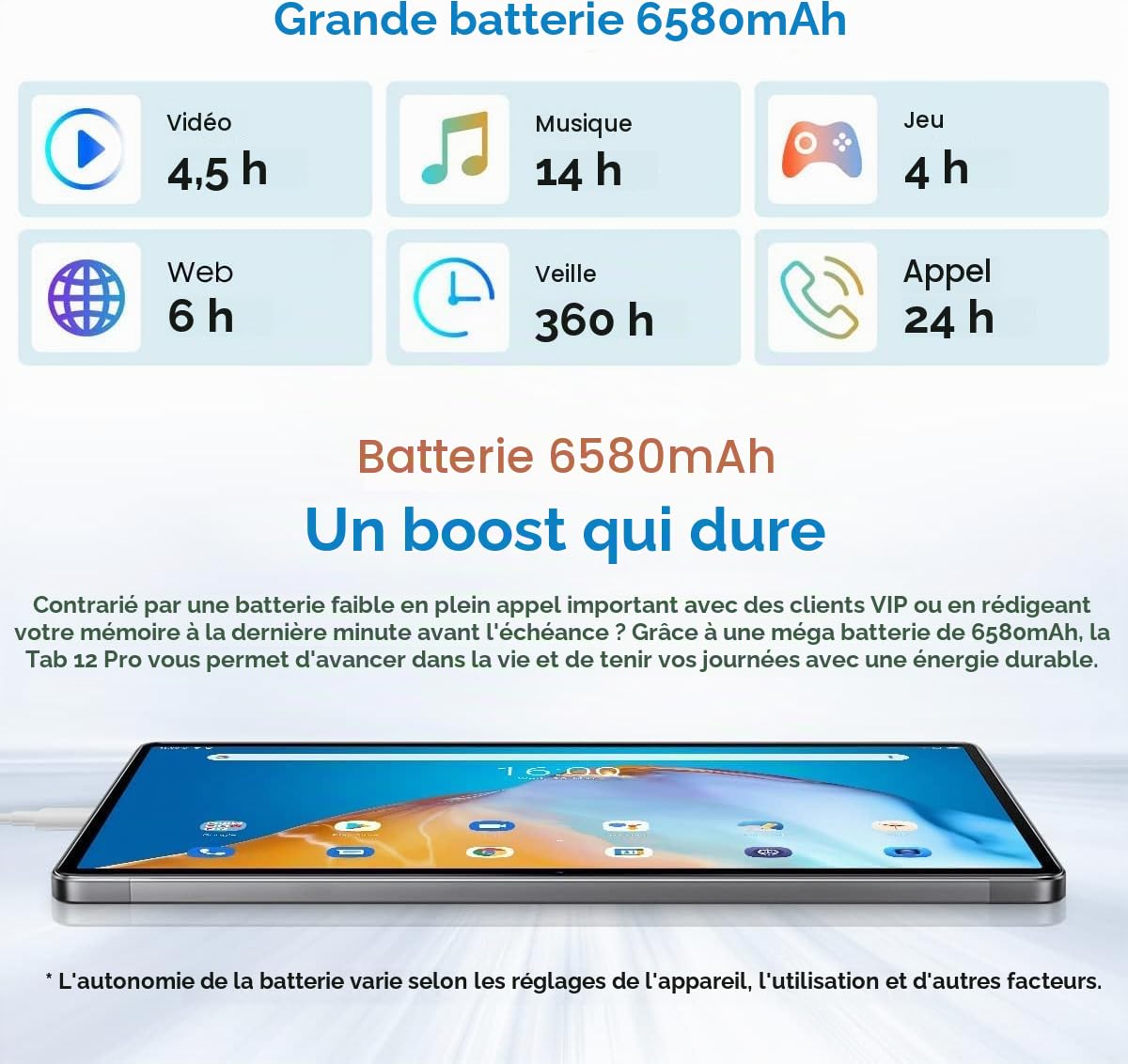 Blackview Tab 12 Pro Touch Tablet Android 12 Screen 10.11 '' FHD+