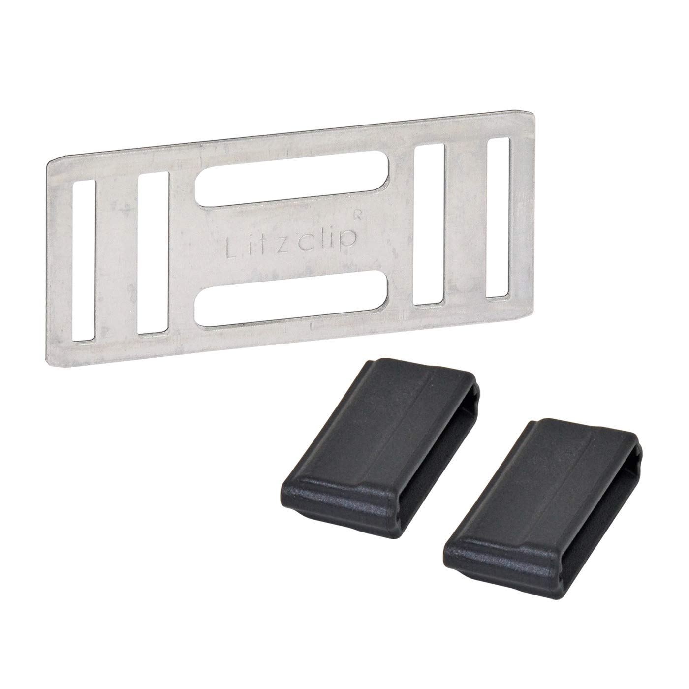 Corral Unisex's Tape Connector Litzclip Stainless Steel 5 Pack 20mm, Clear, 20 mm