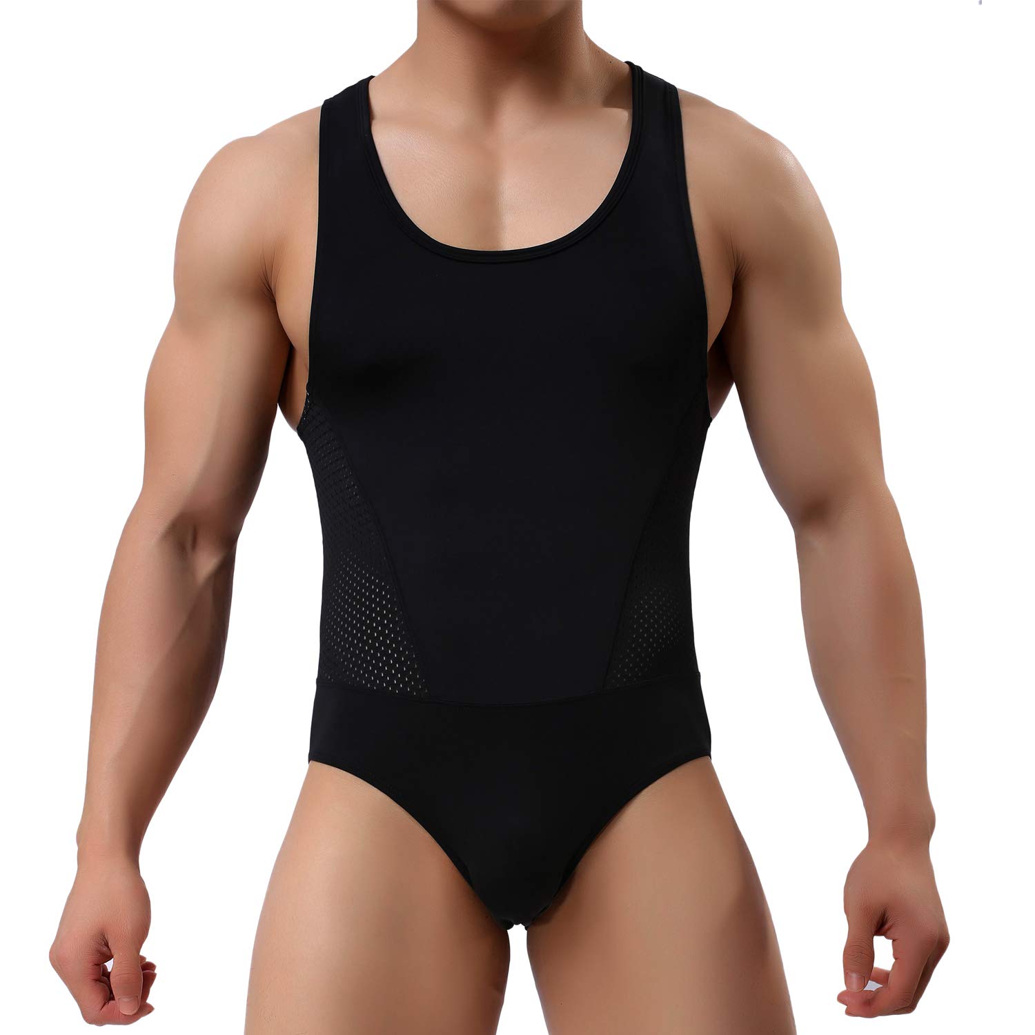 Casey Kevin Body para Hombre Bodysuit Deportiva Leotardo Ropa Interior Sexy Deportivo de Hombre para Gimnasia Danza Bañador Bodies Elásticos