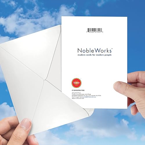 Miniatura 6 de NobleWorks - Divertida tarjeta de felicitación del día del padre con sobre de 5 x 7 pulgadas (1 tarjeta) - Gato de golf C10443FDG