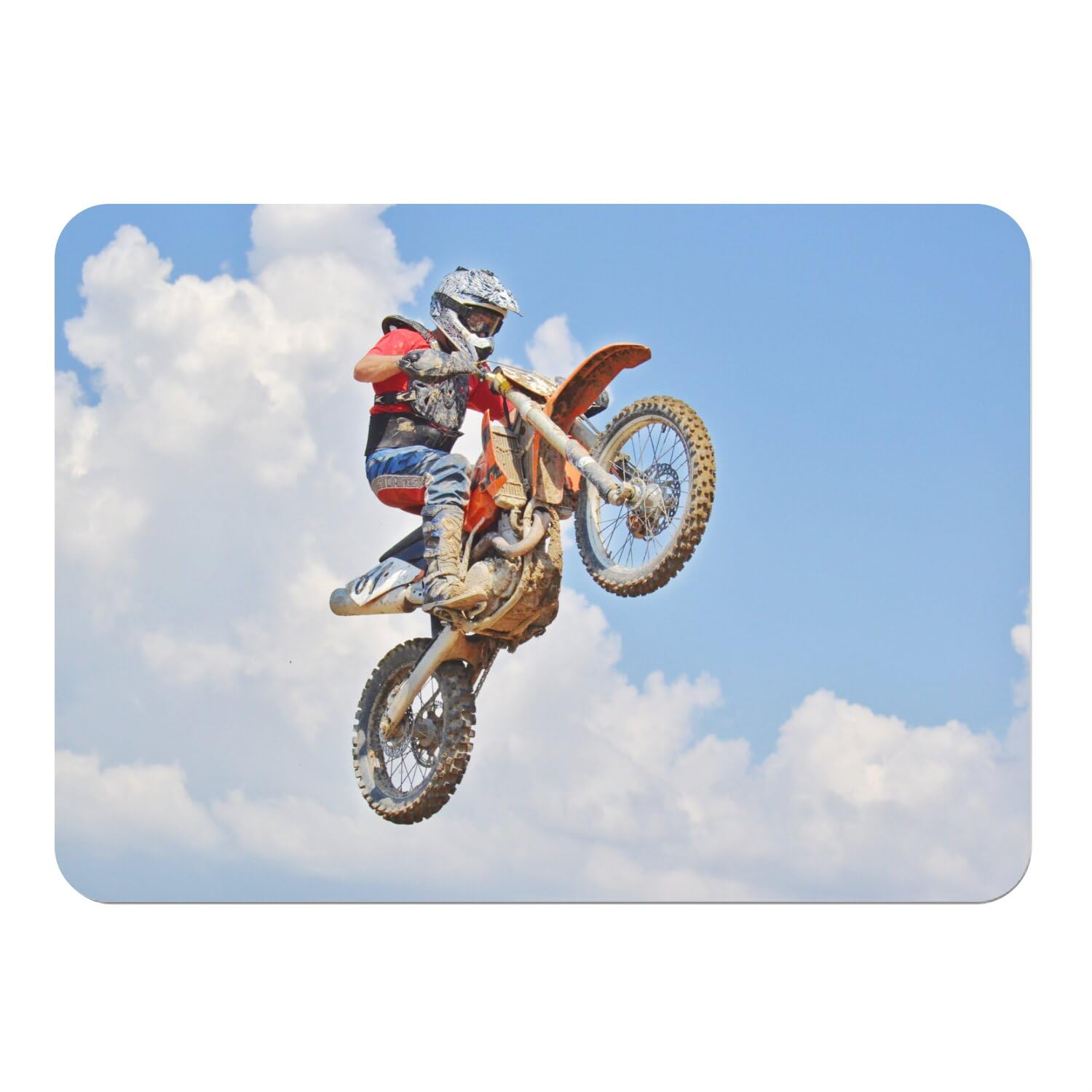 Napperon liège motocross lot de 4 idée cadeau pour motard