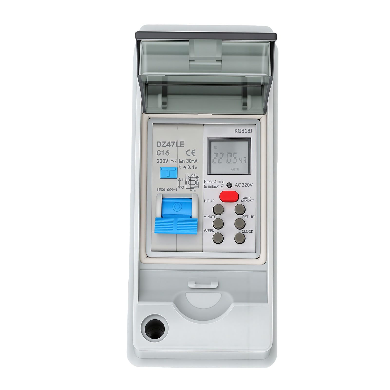Topiky Outdoor DIN Rail Timer Switch mit Eingebauter Batterie