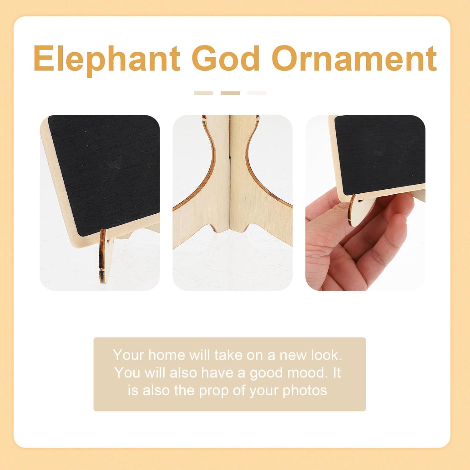 10pcs Mini Wood Chalkboards for Table Decor Wedding Message Signs