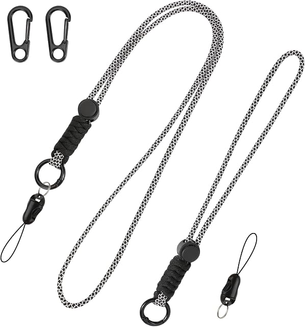 OOTSR 2PCS Black Universal Bluetooth Earphones Lanyard Hand Strap Universal Phone Cord Wrist Strap String Compatible with Wallet, Phone Cases, USB Flash Drives