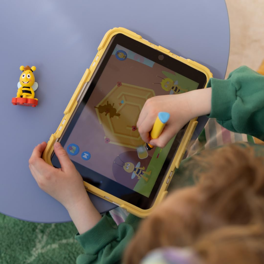 Edurino Figur Die Biene Maja Erste Zahlen & Buchstaben mit Willi ab 3 Jahren inkl. App | Innovatives & digitales Lernspiel | Zahlenverständnis | Buchstaben entdecken | Konzentration