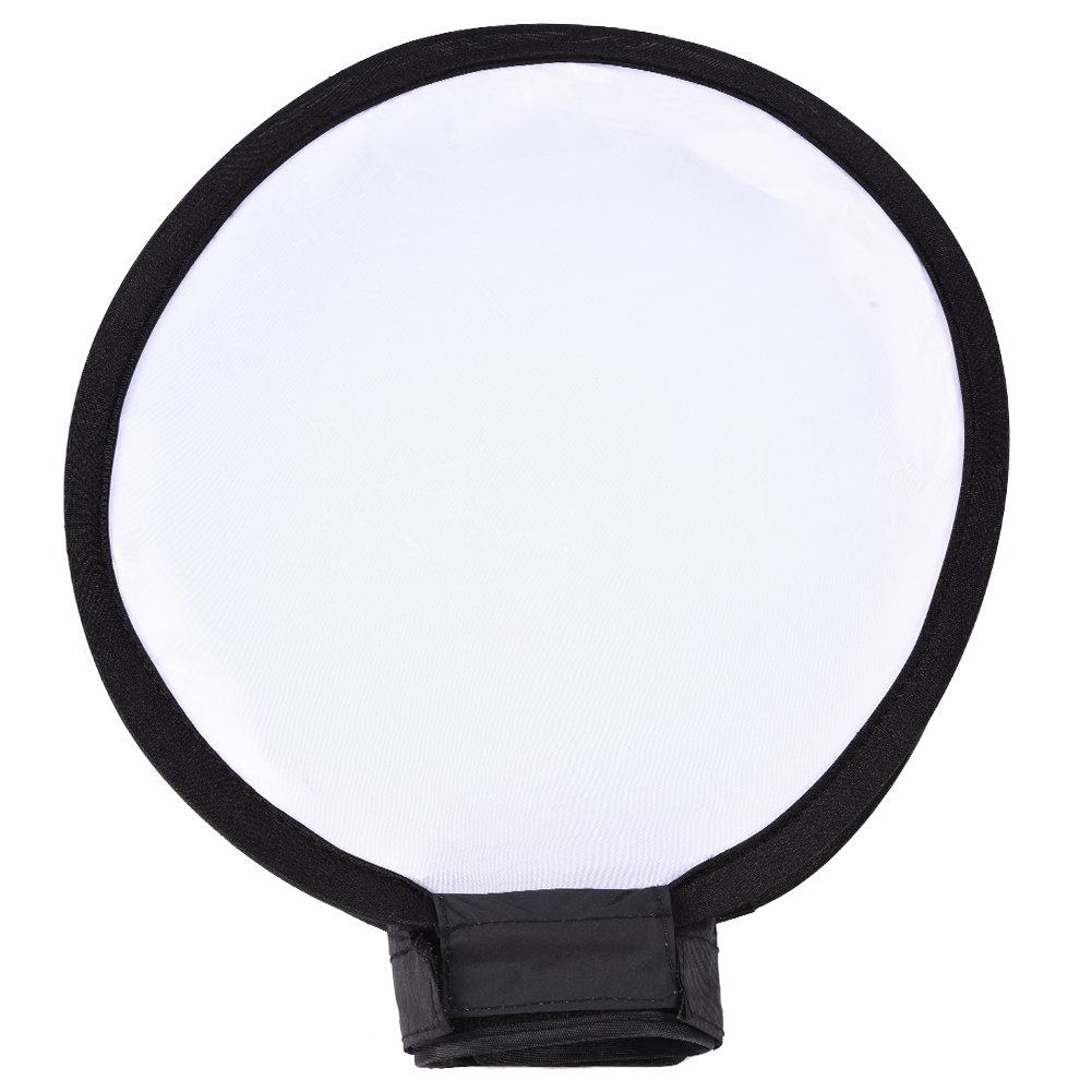 Akozon Softbox portátil, portátil, Redondo, Beauty Dish, Difusor de Flash, Softbox para (30 cm)
