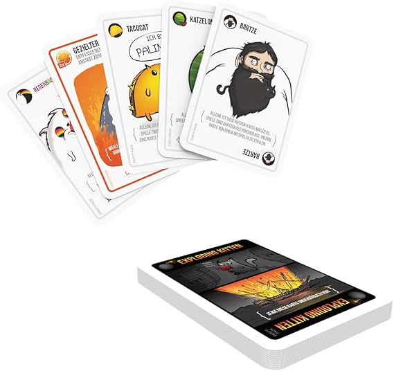 Exploding Kittens EKIEK04NDE Game Multi-Coloured German Version