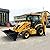 Powerful Compact Backhoe Loader with Heavy-Duty Front Loader and Rear Excavator, Versatile Mini Wheel Loader for Construction, Agriculture, Digging, and Trenching Operations