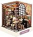 XUXLEKK DIY Book Nook Kit, kit fai da te in miniatura per casa delle bambole con mobili, inserto per scaffali (negozio magico) immagine