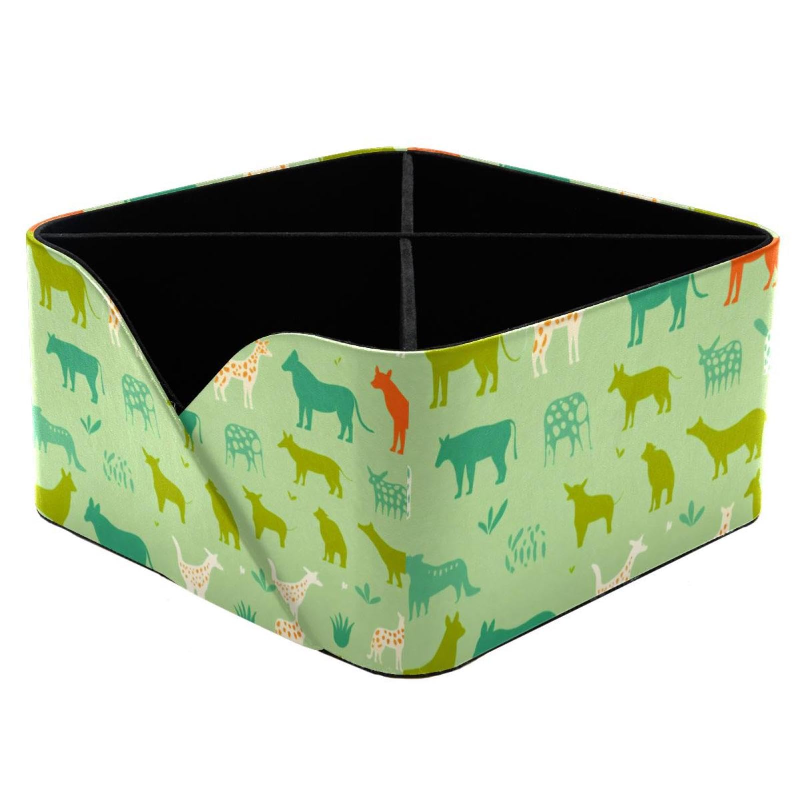 Porte-stylos rectangulaire double compartiment contre le désordre du bureau