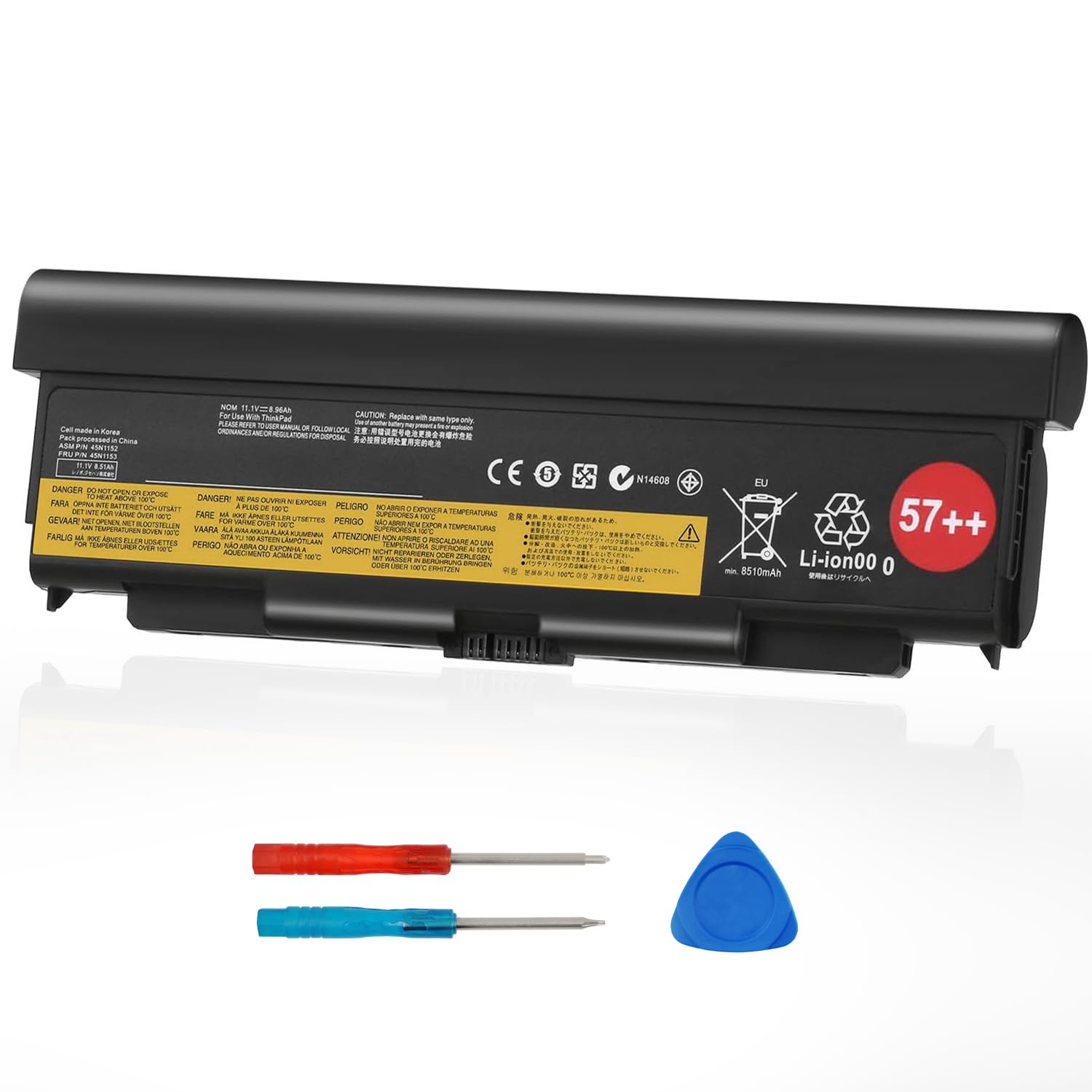Buy GHU New Battery 9-Cell 98 WH 57 Replacement For 0C52864 0C52863 45N1152 45N1153 45N1162 45N1163 45N1145 45N1147 45N1149 Compatible With Lenovo Thinkpad W540 W541 T450p T540p T440p L440 L540 Online At