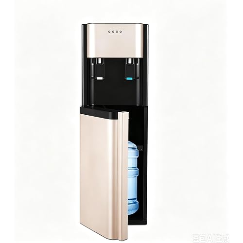 Bottom Loading Water Dispenser for 5 Gallon Bottles, Water Cooler Dispenser, Hot & Cold Water, Shock‑Resistant Safety Protection, Premium Bottom‑Load Water Cooler Dispenser (Gold)