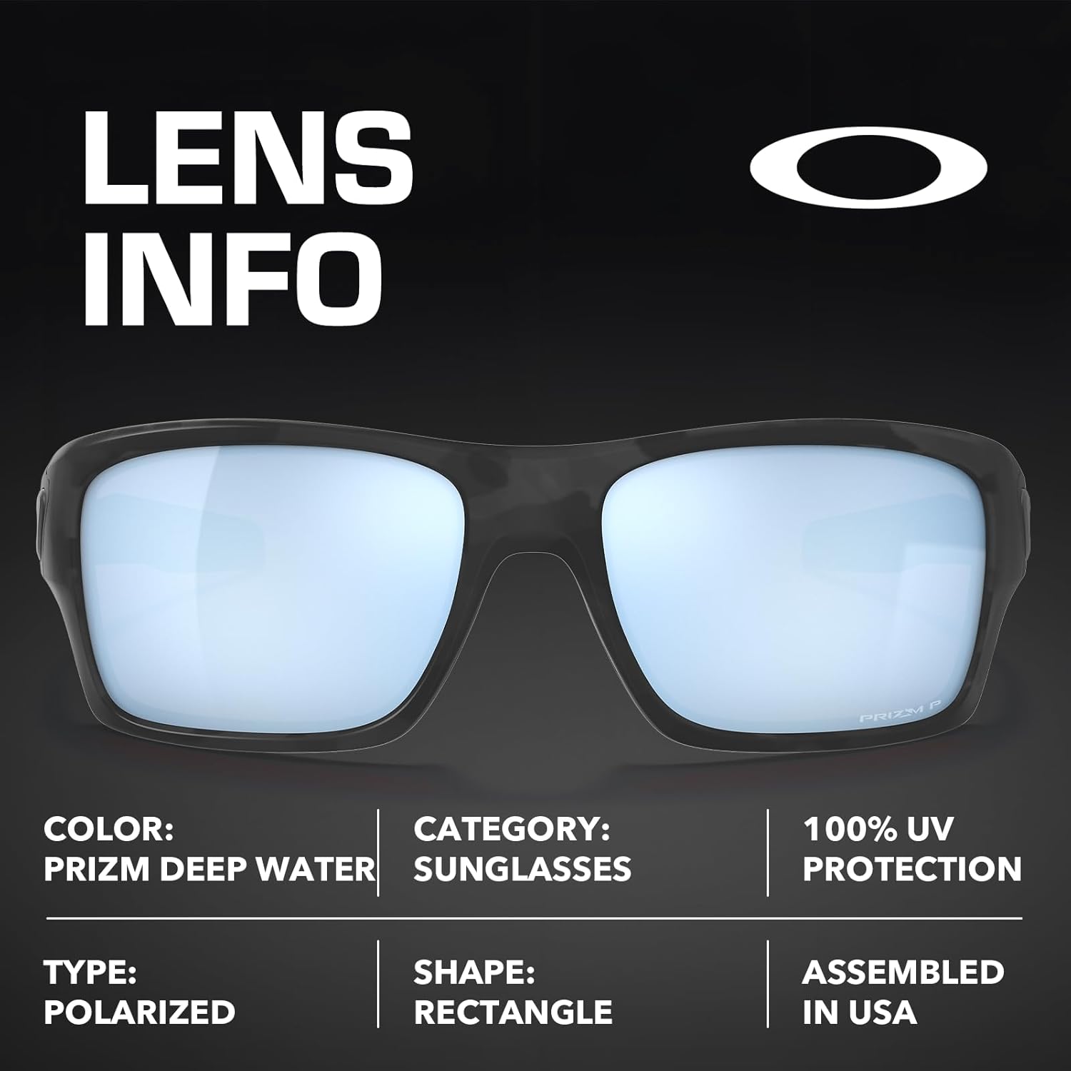 Oakley TURBINE OO9263 Rectangle Shape Sunglasses With Official Eyewear Kit