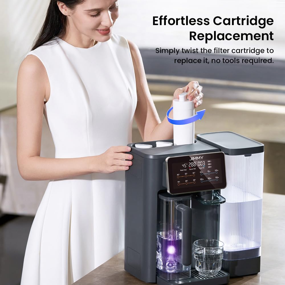Q2S-Sr Filtre à eau pour système d'osmose Jimmy R9, R9 Pro, M9 Pro, filtre à eau de mise à niveau 3, filtre à charbon actif enrichi en minéraux