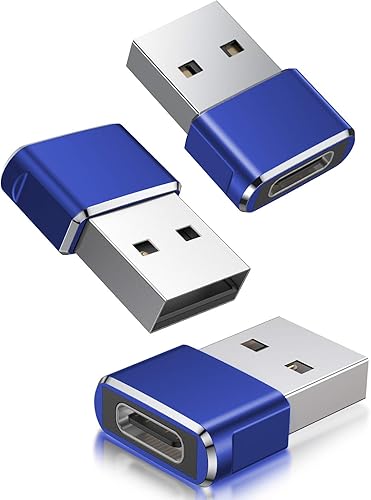 Basesailor Paquete de 3 adaptadores USB a USB C, tipo C hembra a USB A macho, convertidor de cable de carga para Apple Watch Ultra iWatch Series 9