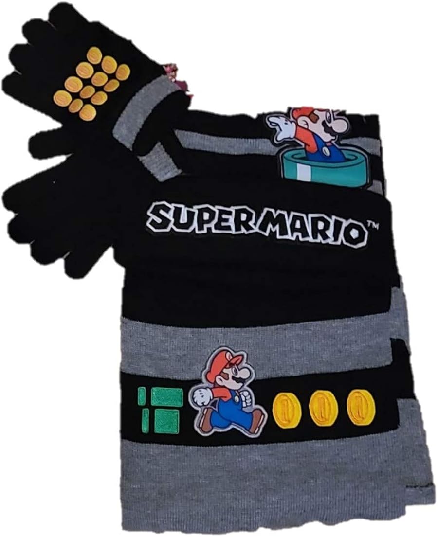 Mario hat and scarf set Clearance