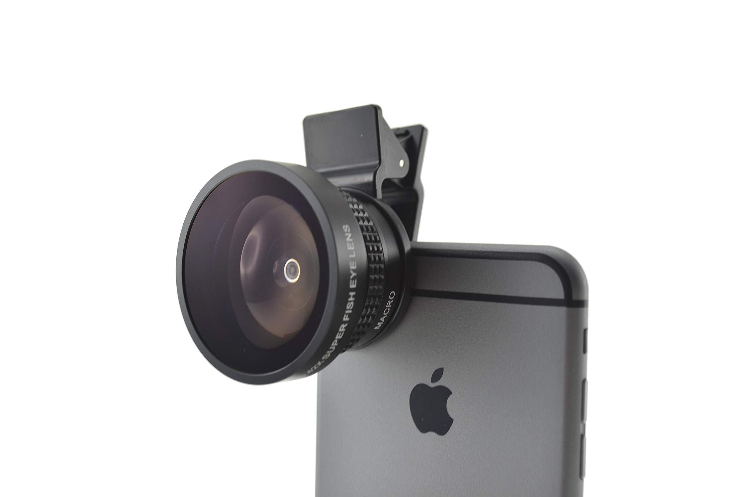 SYSTEM-S Occhi di Pesce e Macro 37 mm Lente con Clip per Smartphone