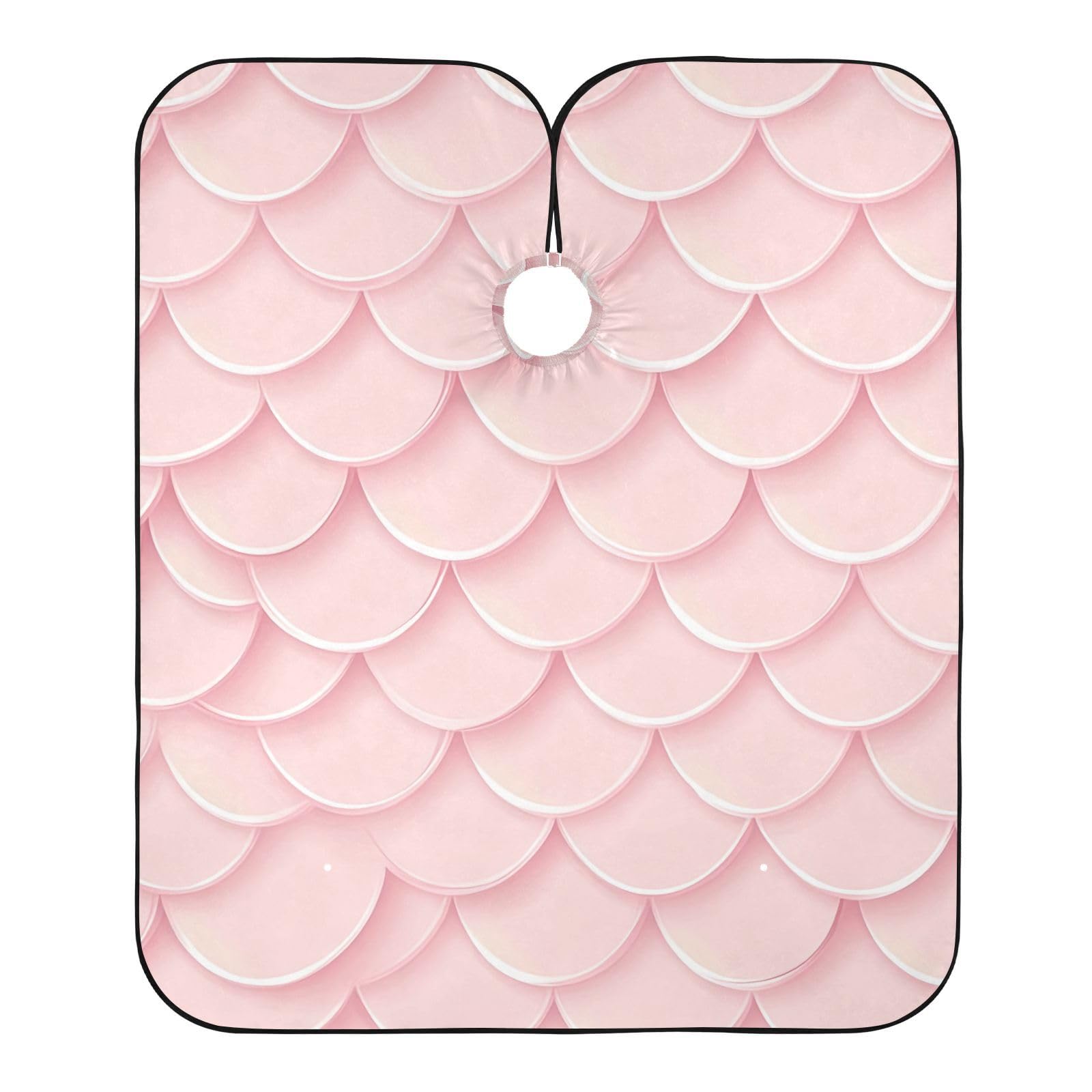 Hezely Mermaid Scales Hair Dye Cape, Barber Cape for Adults,Waterproof Salon Cape,Waterproof Hairdressing Styling Hair Cutting, 65