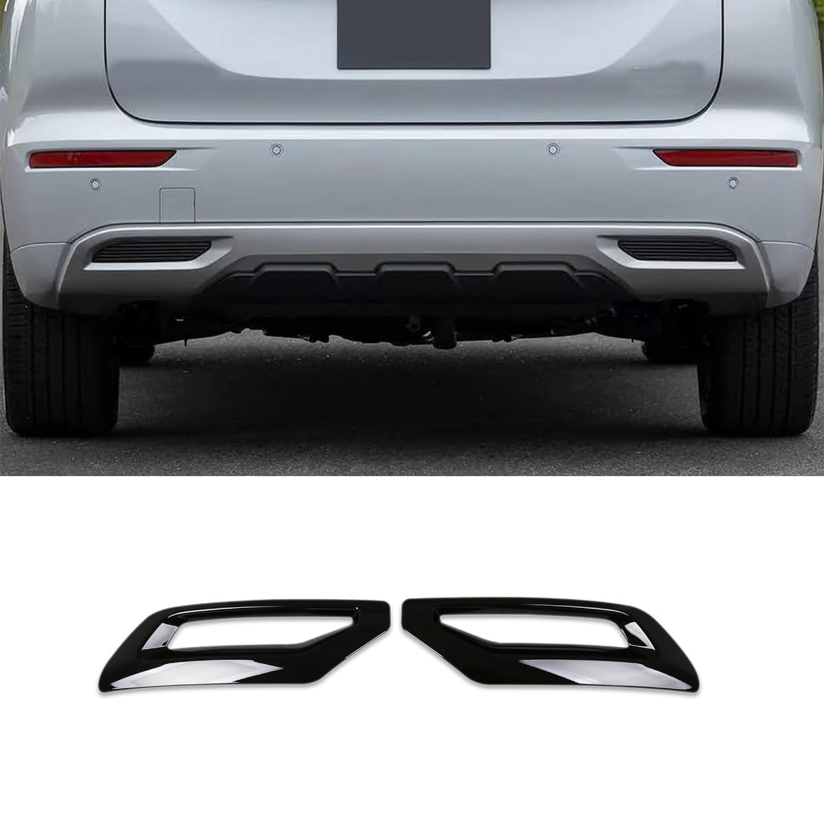 RQING for Mitsubishi Outlander PHEV 2025 Rear Bumper Side Corner Guard Cover Trim (Piano Black)