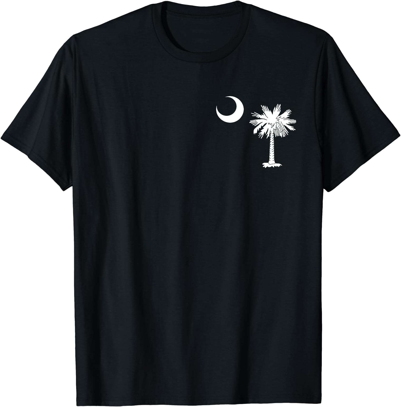 South Carolina State Flag Pocket Design ShirtsSouth Carolina State Flag Palmetto Moon Pride Pocket Design T-Shirt