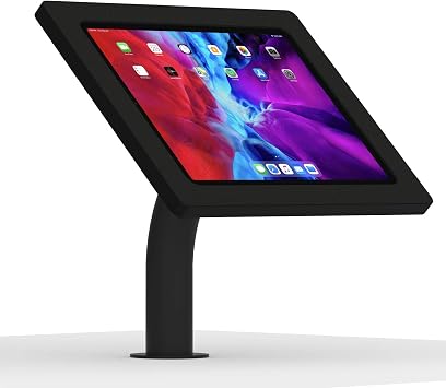 VidaMount Black Enclosure and Fixed Neck Wall/Table Surface Mount [Bundle] Compatible with iPad Air 13" M2/M3 & iPad Pro 12.9" 4/5/6 Gen