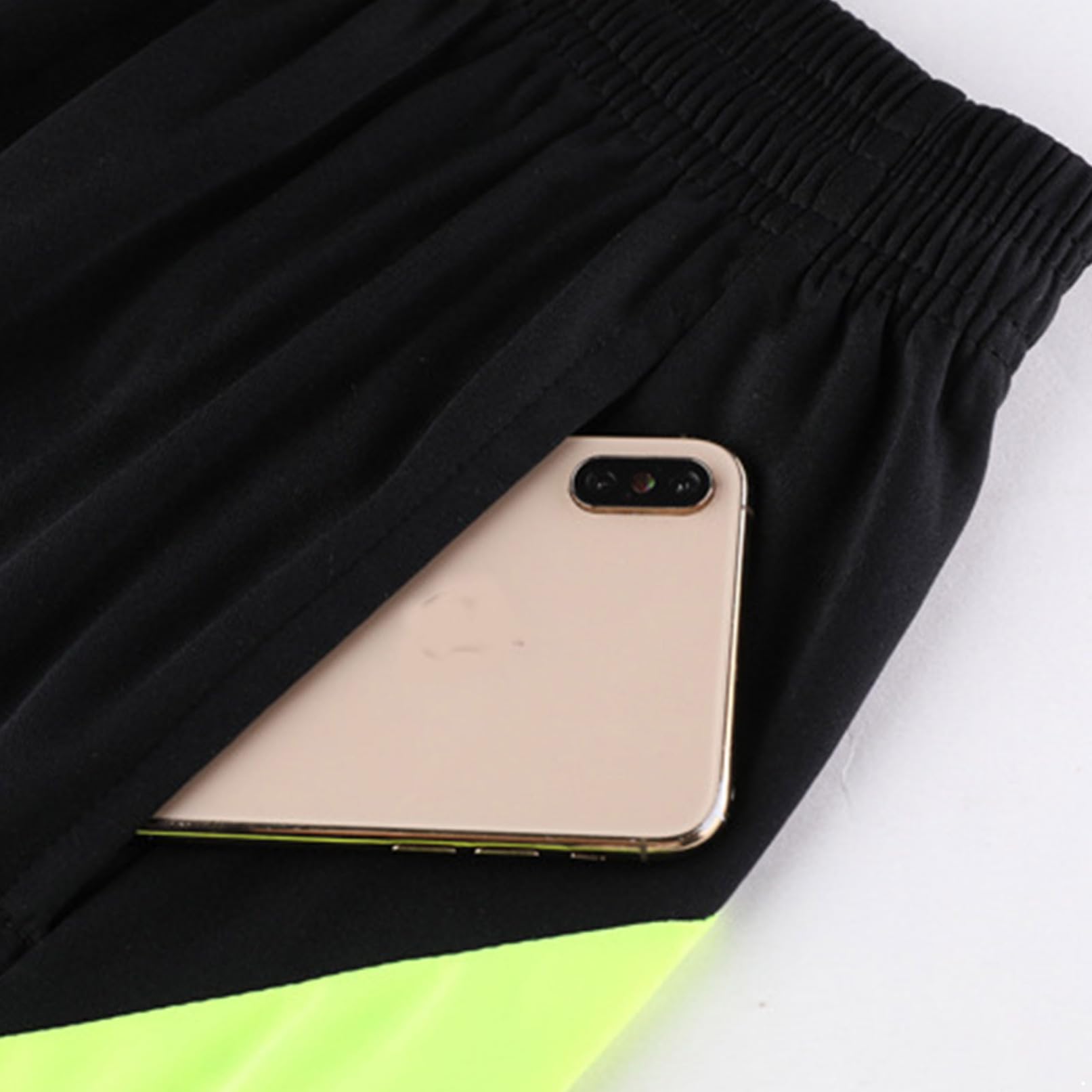 TiaoBug Traje De árbitro De Fútbol Para Hombre Camiseta De Manga Corta + Pantalones Cortos Con Cintura Elástica Uniforme De Partido Ropa Deportivo