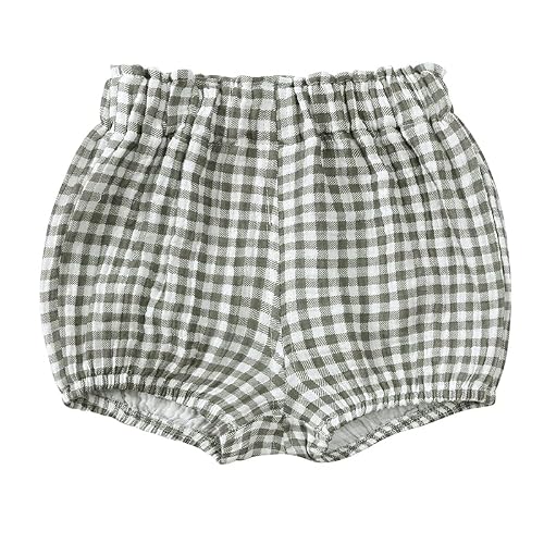 MYGBCPJS Baby Boys Girls 3 Pack Cotton Linen Bloomers Kids Loose Floral Graphic Printed Bubble Shorts Elastic Waist Bottoms - Thumbnail 2