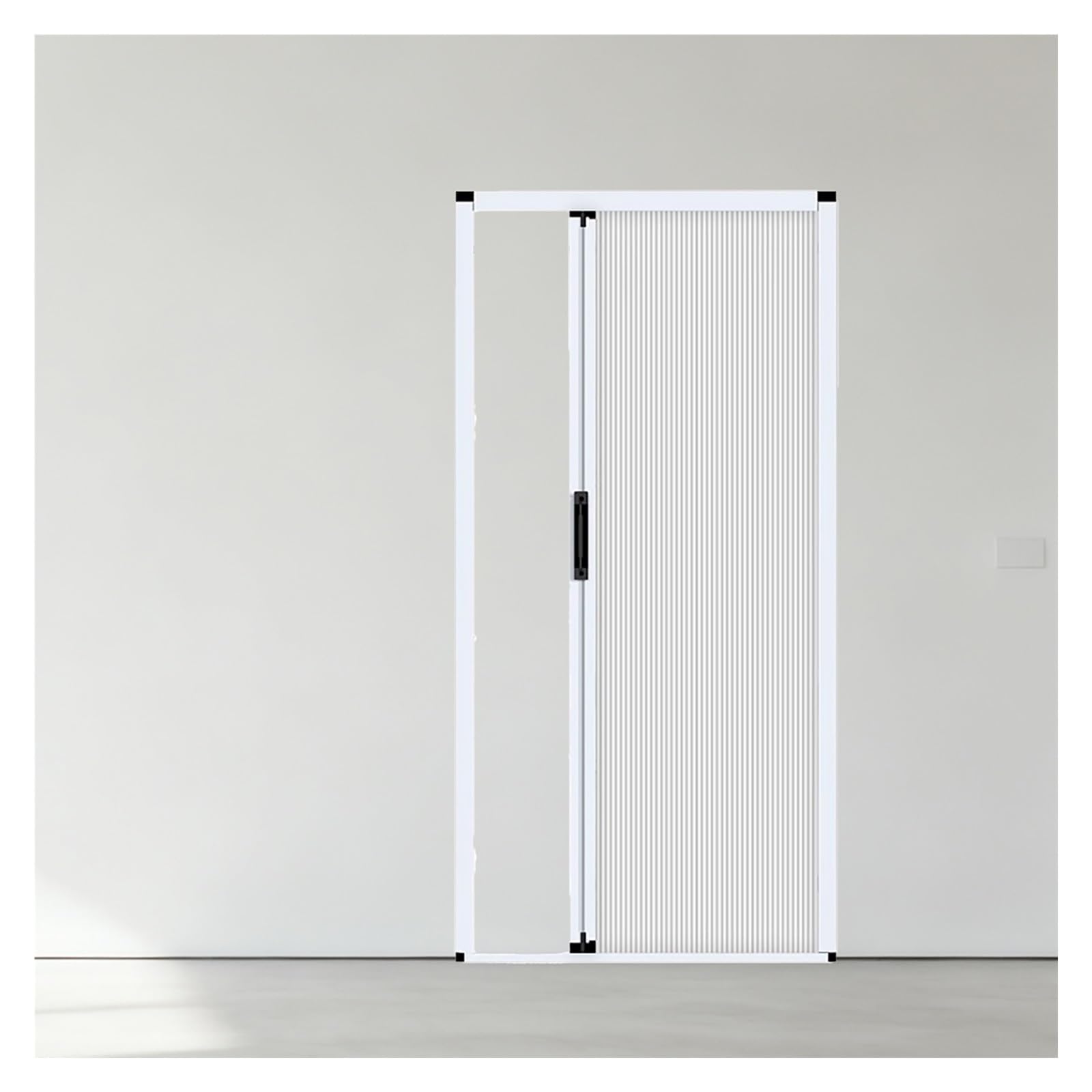 Porte accordéon intérieure coulissante pliante alu cloison amovible 225cm