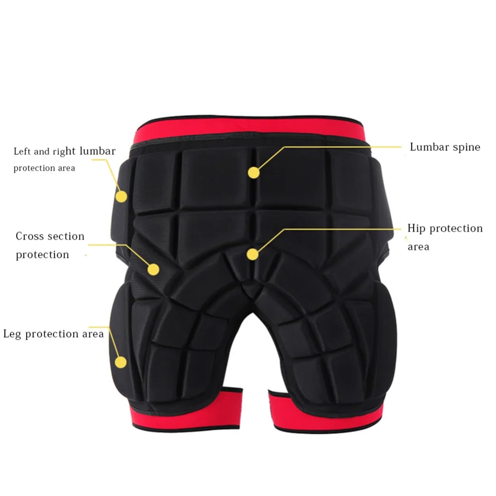 Short de Ski Rembourré Équipement de Protection Short rembourré for Les Hanches Ski Patinage Snowboard Short de Protection Ski Skate Snowboard Short d'activité(S)