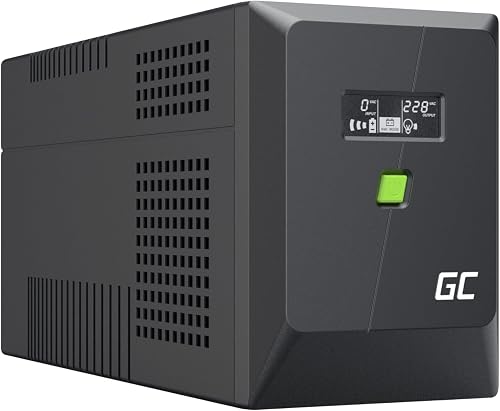 Green Cell PowerProof USV 2000VA 1200W, LCD-Display und IEC-Anschluss - 2
