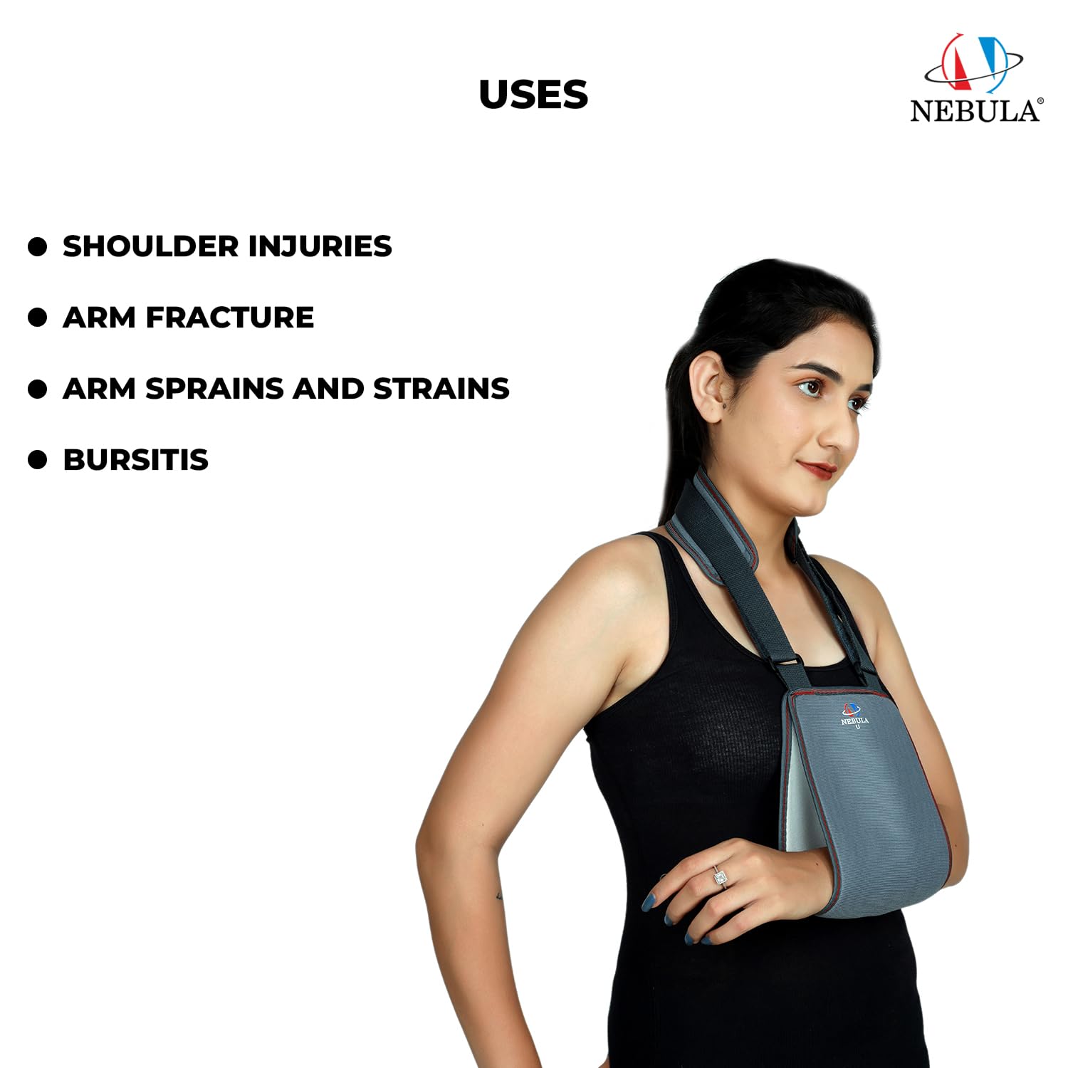 NEBULA Orthosys Premium Arm Support For Arm injury, Durable & Comfortable Arm Supporter, Arm Sling For Broken & Fractured Hand, Sturdy Arm Protection For Injured Arm. 1
