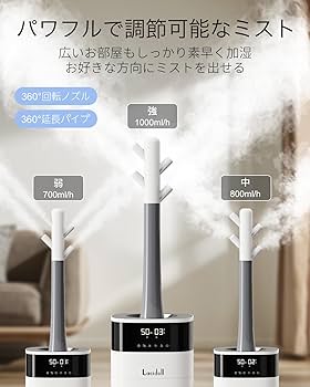 Amazon.co.jp: LACIDOLL 加湿器 大容量 スチーム式 ハイブリッド式