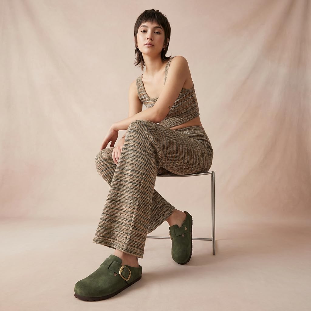 CUSHIONAIRE Rusty Genuine Leather Clogs for Women, Comfortable Slip On Womens Shoes with Adjustable Buckle and Soft Memory Foam - Image 6