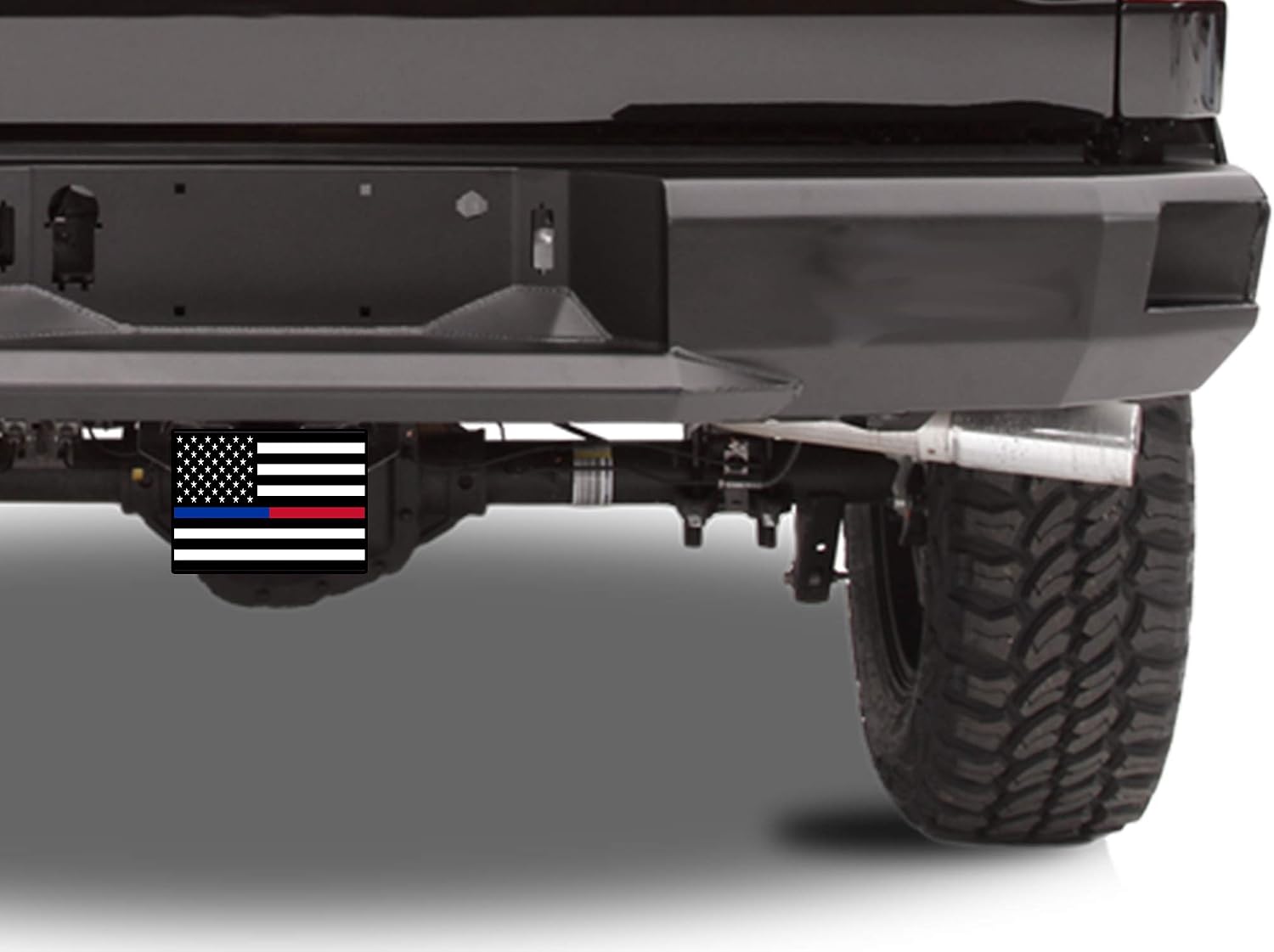Rogue River Tactical Thin Blue Red Line Lives Matter Trailer Hitch Cover Plug US Police Officer Firefighter Flag