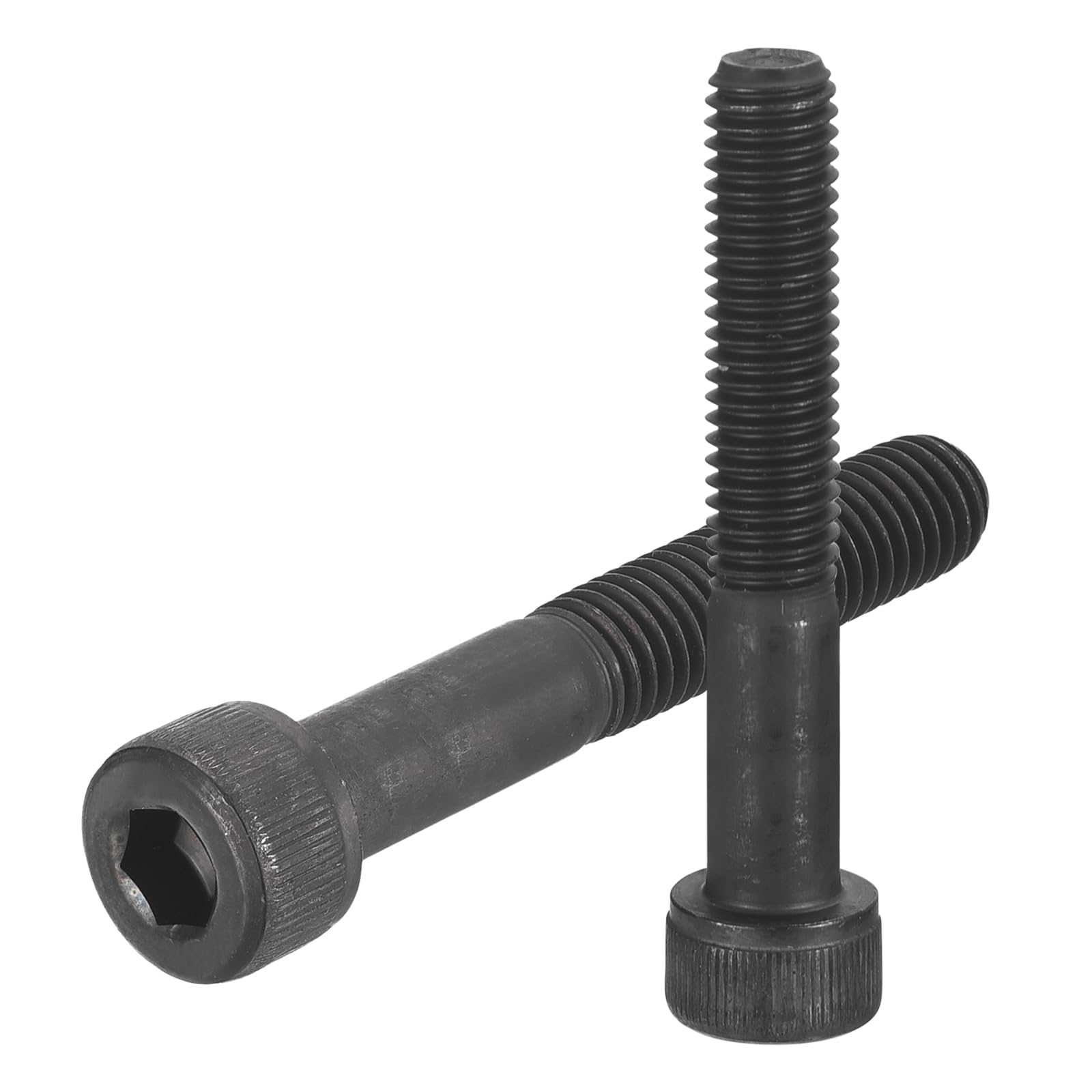 uxcell Hex Socket Bolts (M8-1.25x50), Grade 12.9 Carbon Steel Hex Socket Drive Screws, Black, 30 Pcs, M8-1.25x50mm