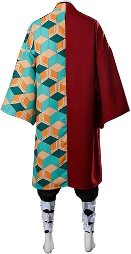 Miniatura 4 de Mens Tomioka Giyuu Cosplay Costume Halloween Anime Haori Kimono Outfit Set