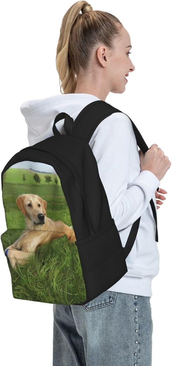Custom Backpack, Personalized Laptop Backpack for Men Women, Customized Photo Text Backpacks for Work Travel Camping 17in Style2