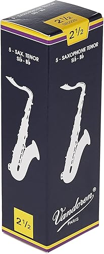 Miniatura 4 de Vandoren SR2725R Saxo tenor Java Red Cañas Fuerza 2.5 Caja de 5 & SR2225 Saxo Tenor Cañas Tradicionales Fuerza 2.5 Caja de 5