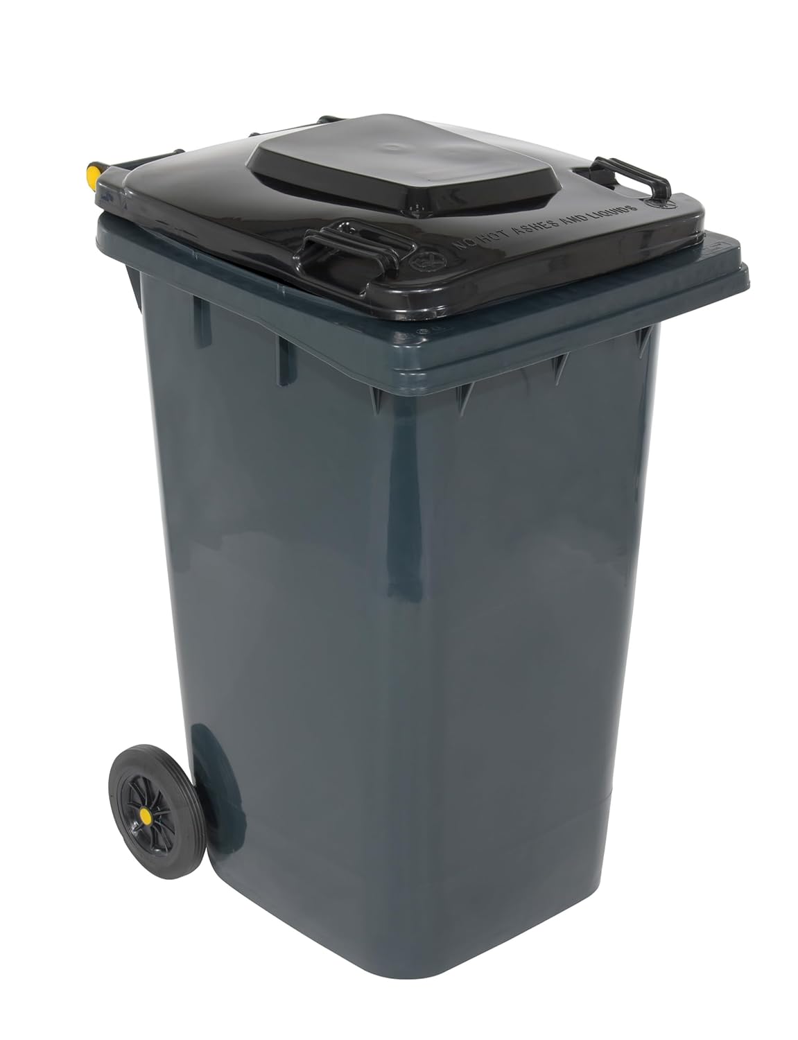 Vestil TH-64-GY High Density Polyethylene 64 Gallon Trash Can Gray
