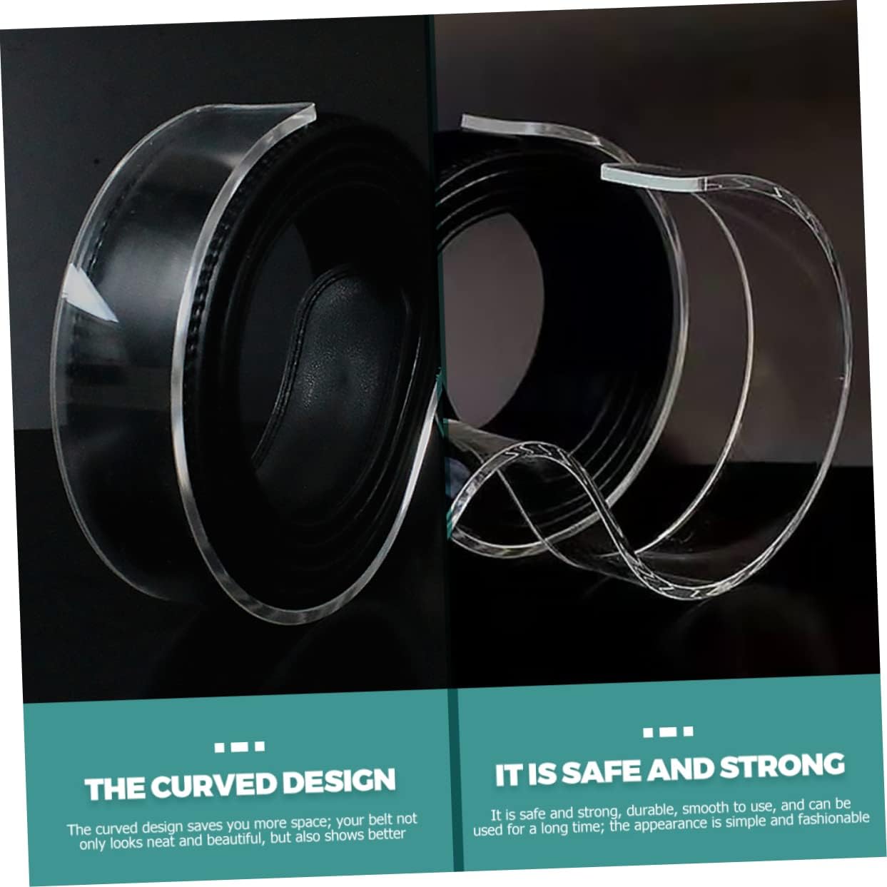 Ciieeo 15pcs Acrylic Belt Display Stands Belt Holder Organizer for Men and Women for Closet and Store Display Compact Design for Safe and Stylish Storage