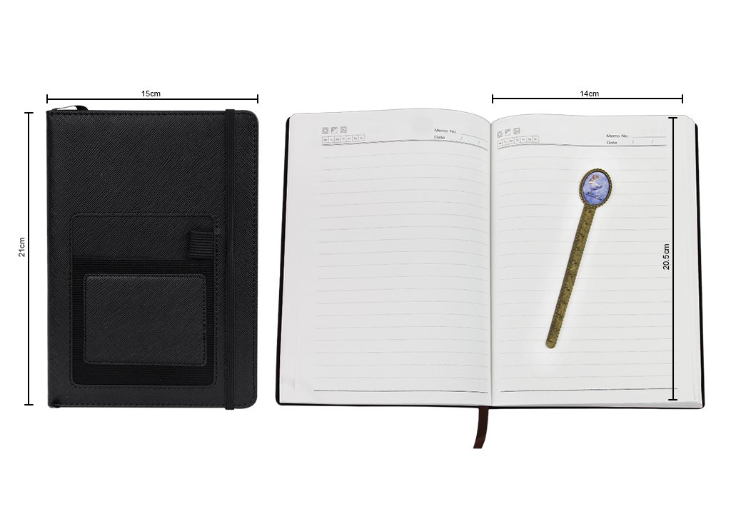 Amazon.co.jp: ビジネス手帳 A5 革製 おしゃれ メモ帳 ダイアリー