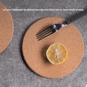 4 Pcs Cork Trivets for Dishes,6.3 Inch Coasters Hot Pads for Kitchen, Heat Resistant Multifunctional Cork Board, Hot Pads for Table & Countertop (6.3inch) 4 Pcs Cork Trivets for Dishes63 Inch Coasters Hot Pads for Kitchen Heat Resistant Multifunctional Cork Board Hot Pads for Table Countertop 63inch