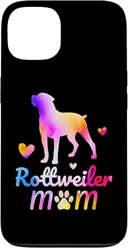 Funda para iPhone 13 Rottweiler Mom Colorful Watercolor Rottie Dog Mama