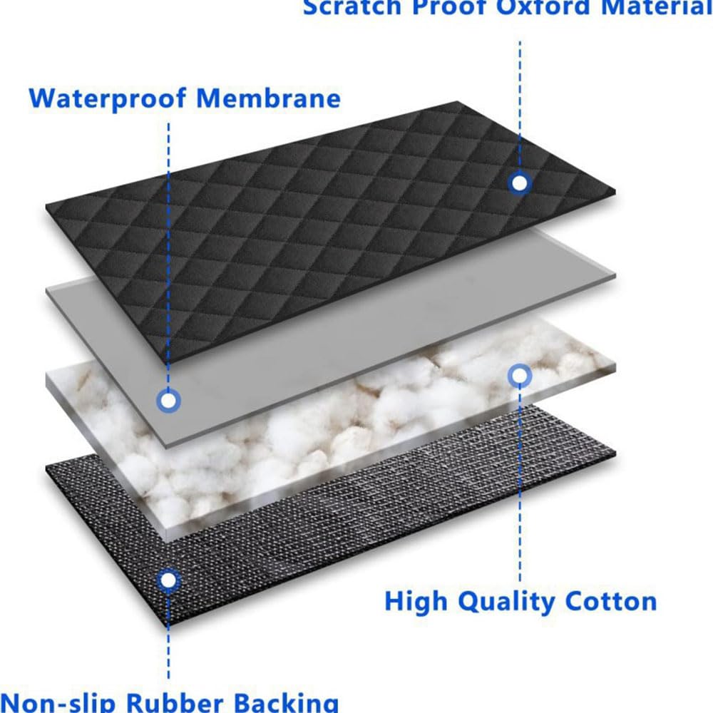 Housse Protection Voiture Chien Siège Arrière, pour Toyota Yaris Cross/Hybrid 2020 2021 2022 2023 2024 2025 2026 Imperméable et Anti-déchirure Antidérapant avec Protecteur latéral