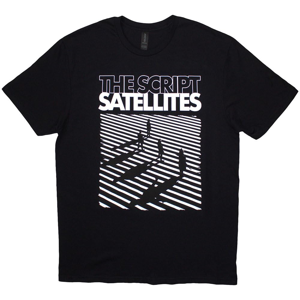 Rock Off officially licensed products The Script Satellites Band Logo T Shirt L Black