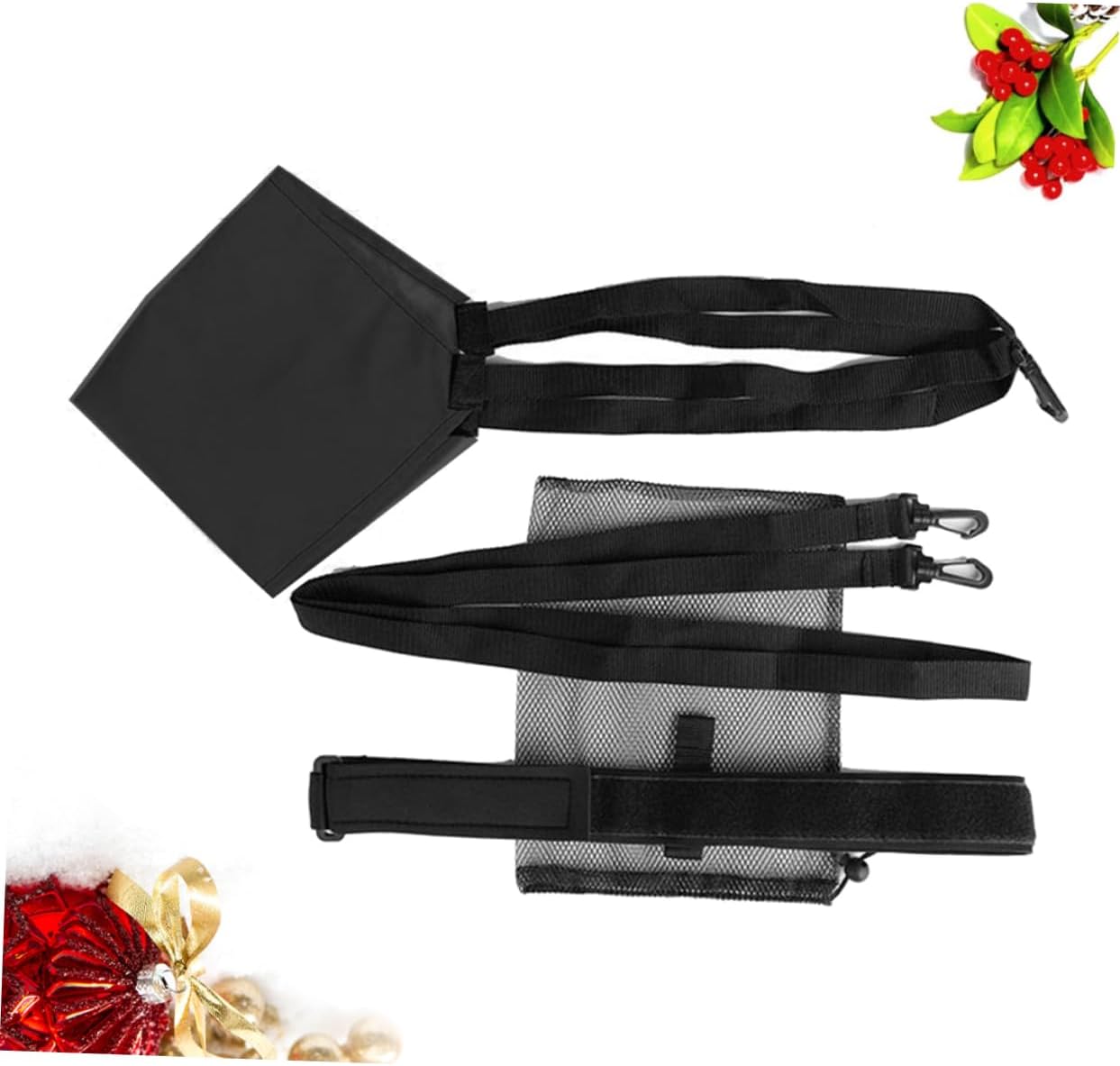 Kisangel 2sets Adjustable Swimming Drag Parachute Swim Exerciser Leash Resistance Belt Flotation Device for Adults Water Aerobics Equipment