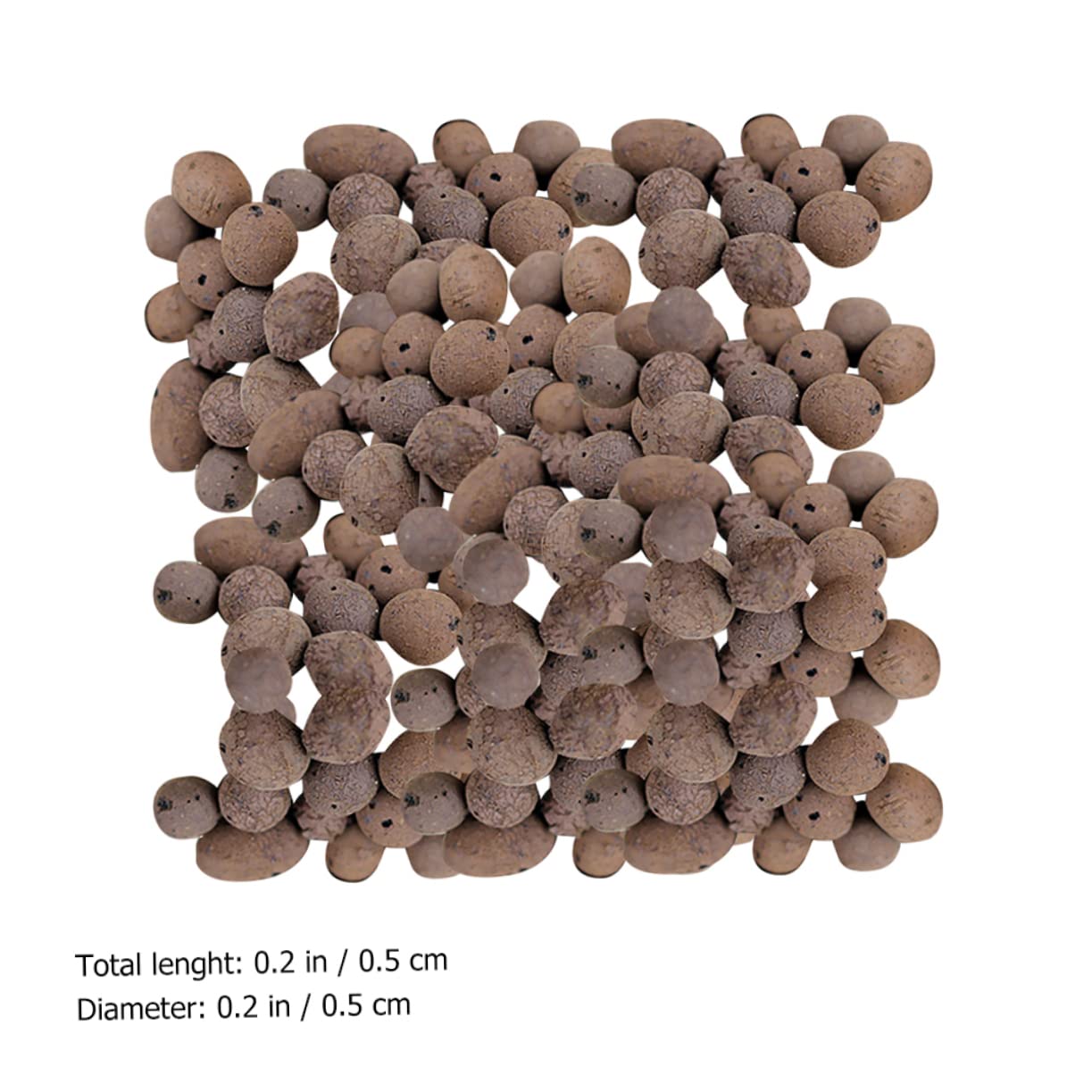 TOYANDONA Blähton 1kg für Blumentöpfe, Ton und Schiefer, Braunton