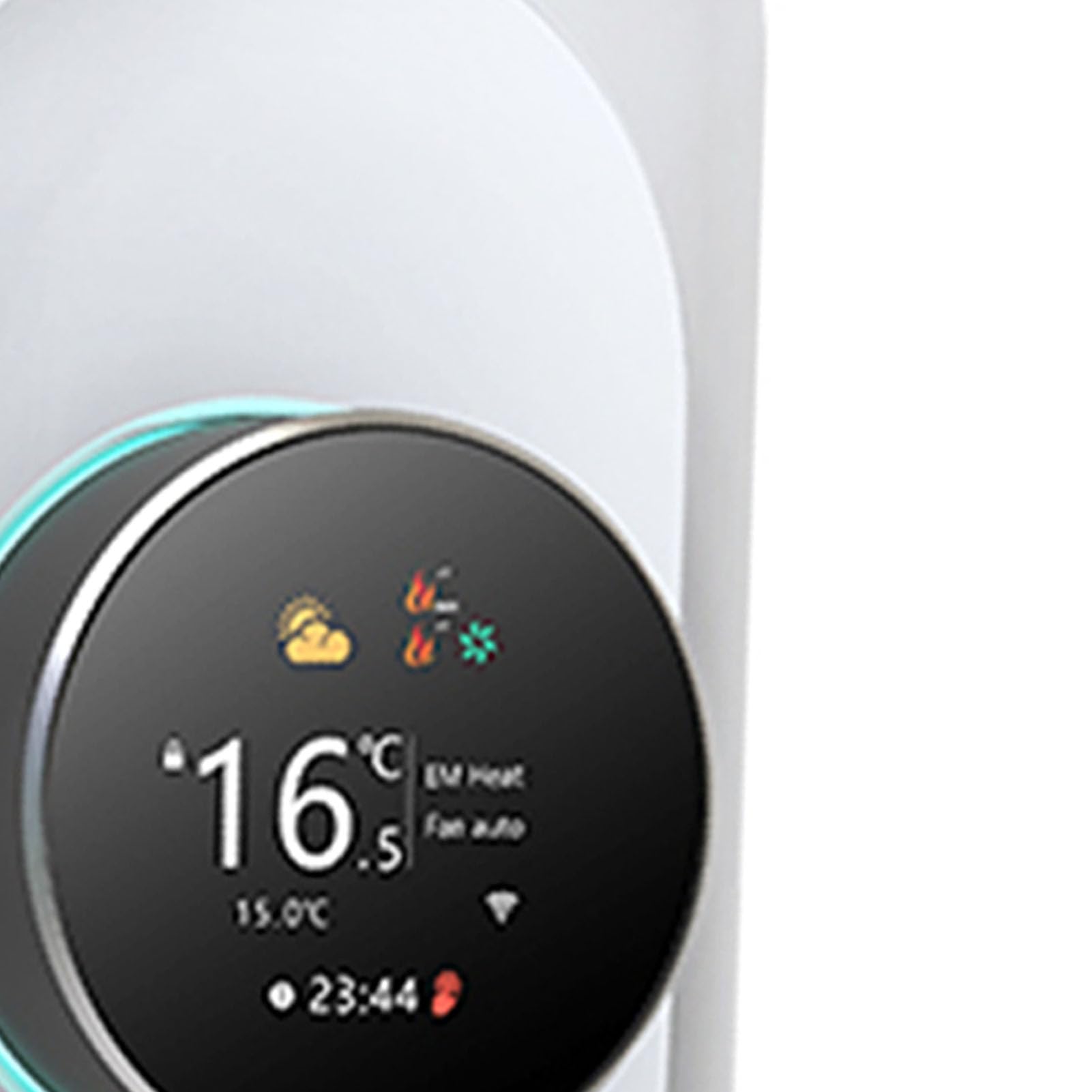 Cryfokt Termostato Programmabile, Touch Screen LCD a Colori Convertitore Cavo C Regolatore di Temperatura WiFi per Pompa di Calore Geotermica